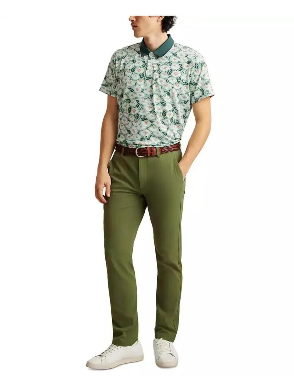 Bonobos Men's Floral-Print Performance Golf Polo Shirt